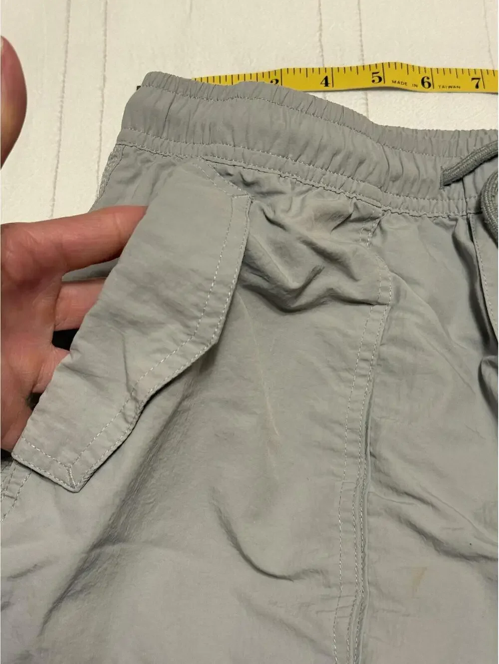 Zara Gray Parachute Cargo Pants Women's Size XS - Picture 5 of 8